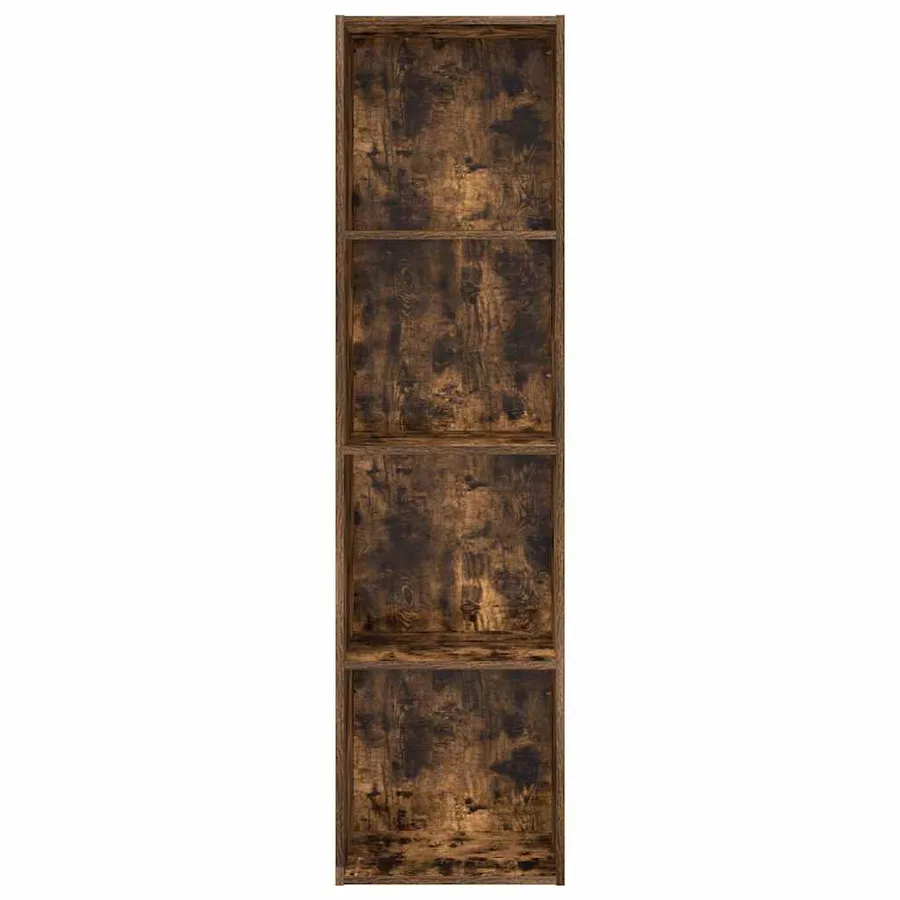 Bibliothèque chêne fumé 40x30x152 cm bois d'ingénierie - 4