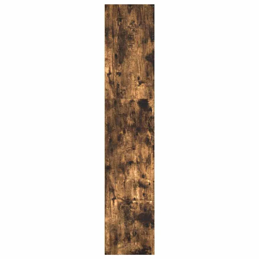 Bibliothèque chêne fumé 40x30x152 cm bois d'ingénierie - 6