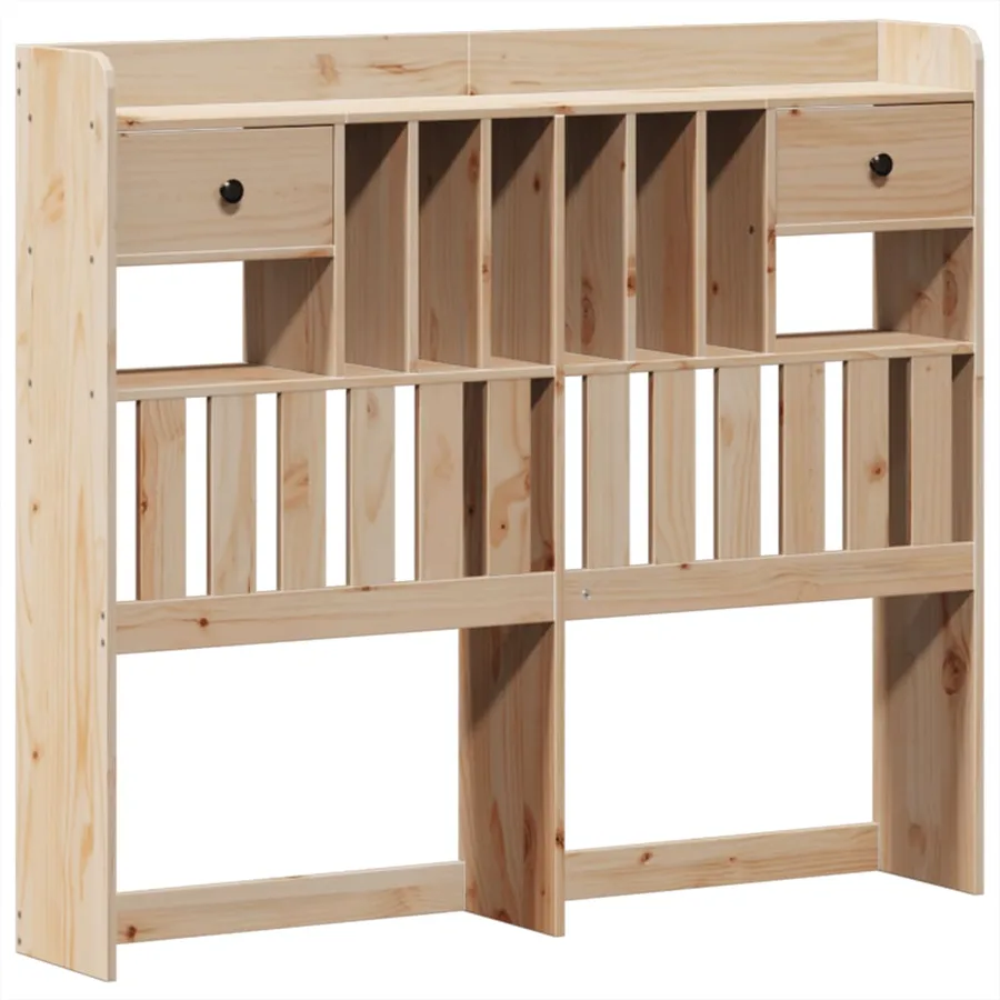 Cadre de lit sans matelas 135x190 cm bois de pin massif - 6