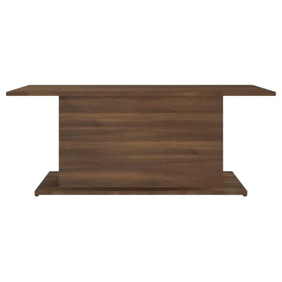 Table basse chêne marron 102x55,5x40 cm bois d'ingénierie - 4