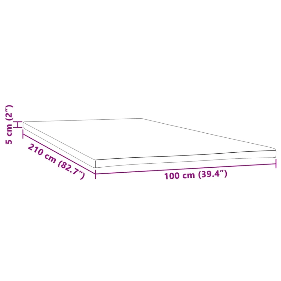 Sur-matelas 100x210x5 cm - 7