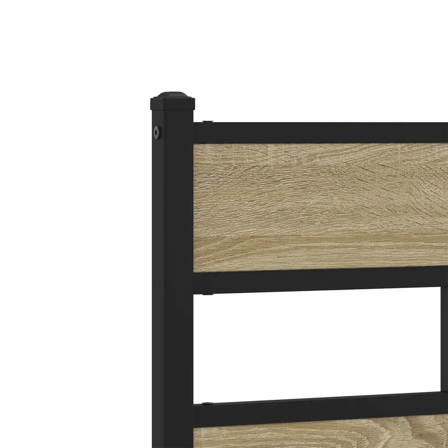 Cadre de lit sans matelas chêne sonoma 80x200 cm - 8