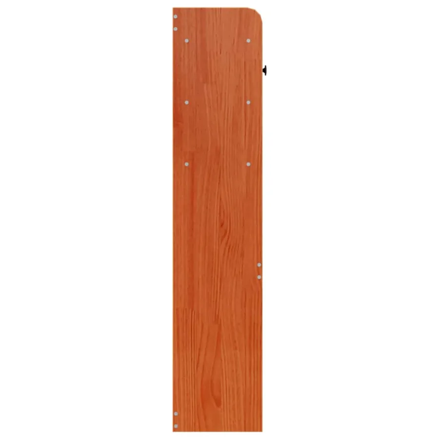 Tête de lit avec rangement cire marron 135cm bois massif de pin - 5