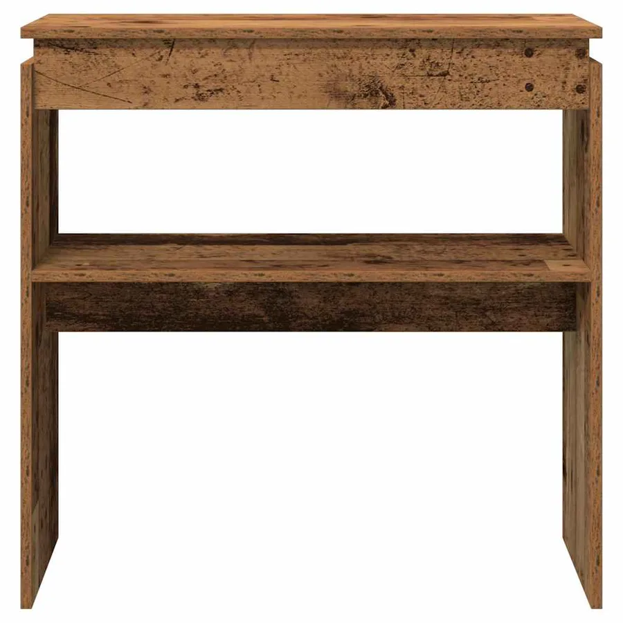Table console vieux bois 80 x 30 x 80 cm bois d'ingénierie - 4
