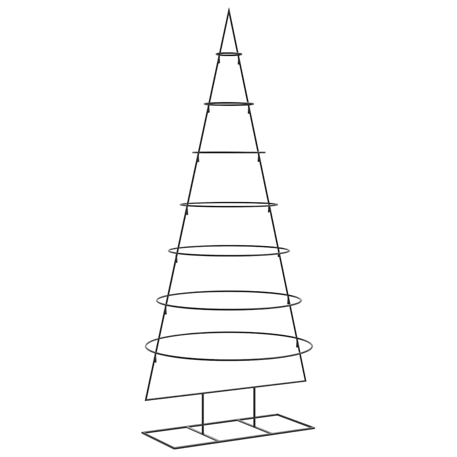 Arbre de Noël en métal pour décoration noir 180 cm - 2