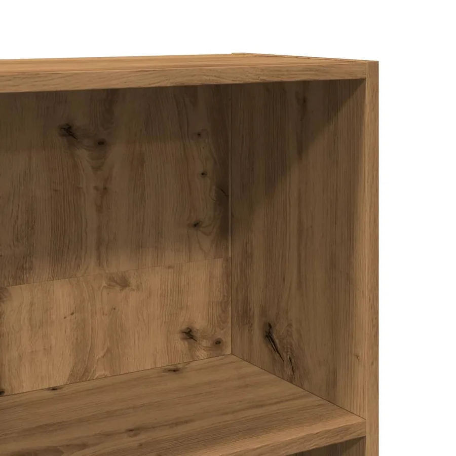 Bibliothèque chêne artisanal 80x30x114 cm bois d'ingénierie - 7