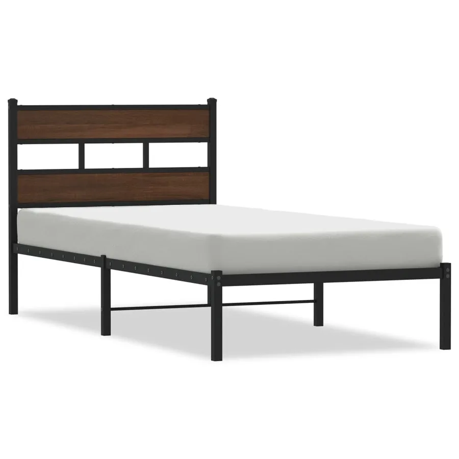 Cadre de lit sans matelas avec tête de lit 75x190 cm - 2