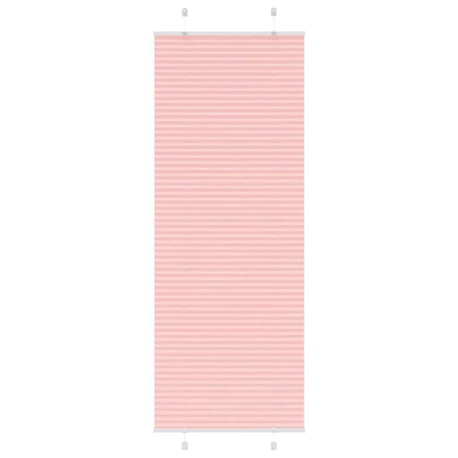 Store plissé rose 80x200 cm largeur du tissu 79,4 cm polyester