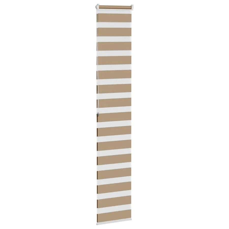 Store zèbre marron sable largeur du tissu 45,9 cm polyester - 4