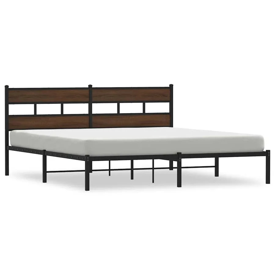 Cadre de lit sans matelas avec tête de lit 190x200 cm - 2