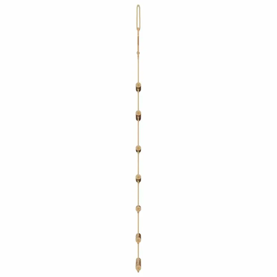 Sapins de Noël suspendus avec étoiles supérieures 2 pièces 42x90 cm Branche naturelle - 5