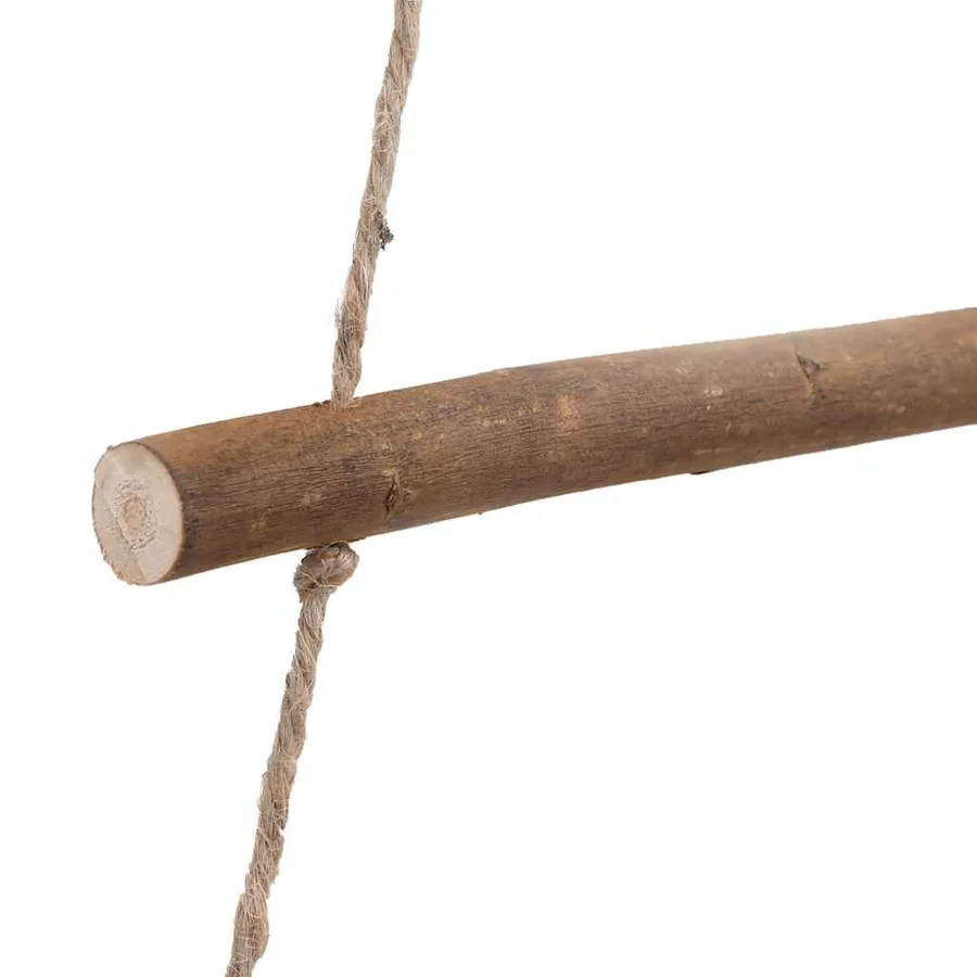 Sapins de Noël suspendus avec étoiles supérieures 2 pièces 42x90 cm Branche naturelle - 7