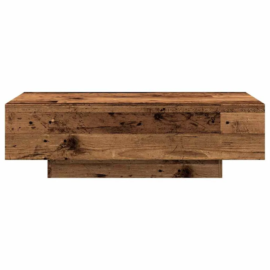 Table basse vieux bois 100x49,5x31 cm bois d'ingénierie - 5