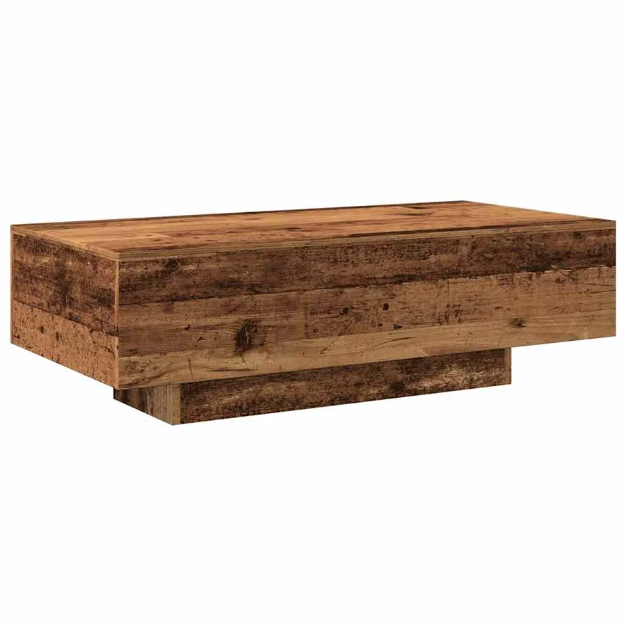 Table basse vieux bois 100x49,5x31 cm bois d'ingénierie - 7
