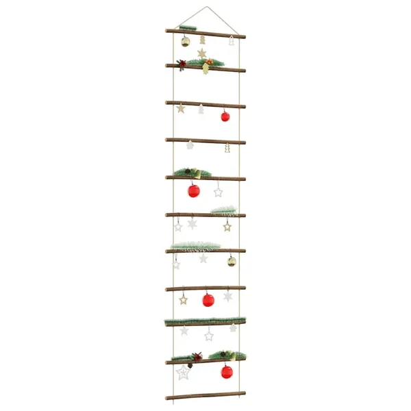Décoration murale en forme d'échelle 50x200cm branche naturelle