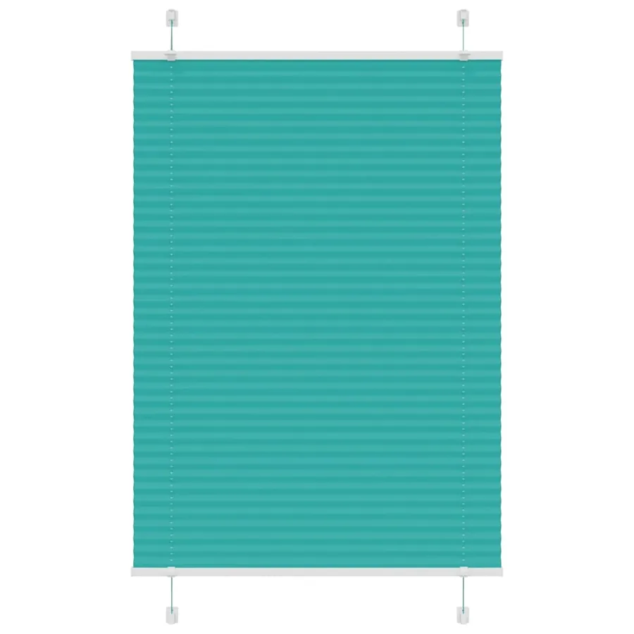 Store plissé vert pétrole 100x150 cm largeur du tissu 99,4cm