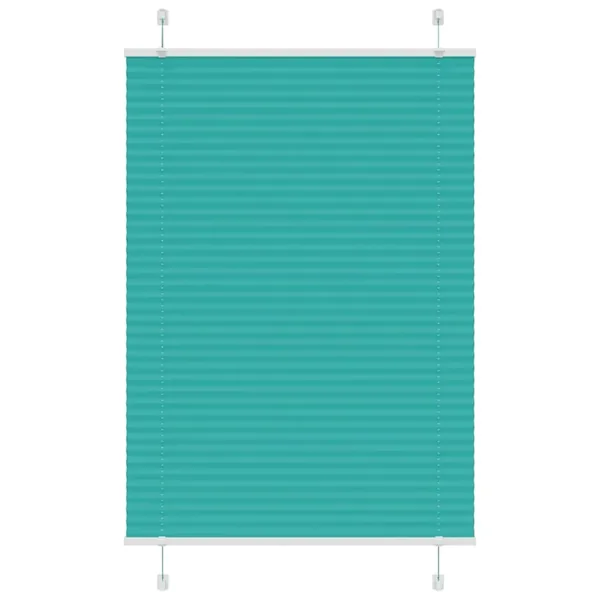 Store plissé vert pétrole 100x150 cm largeur du tissu 99,4cm