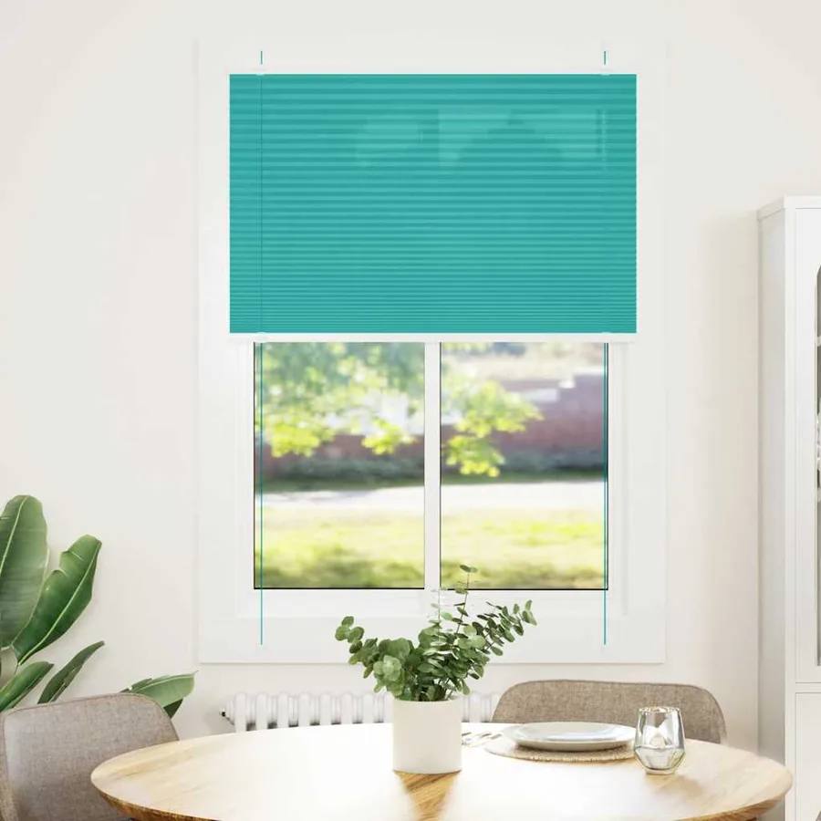 Store plissé vert pétrole 100x150 cm largeur du tissu 99,4cm - 2
