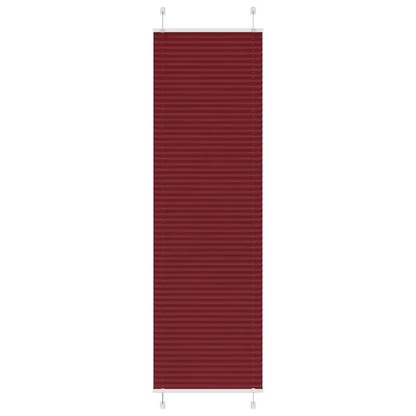 Store plissé rouge bordeaux 60x200 cm largeur du tissu 59,4 cm