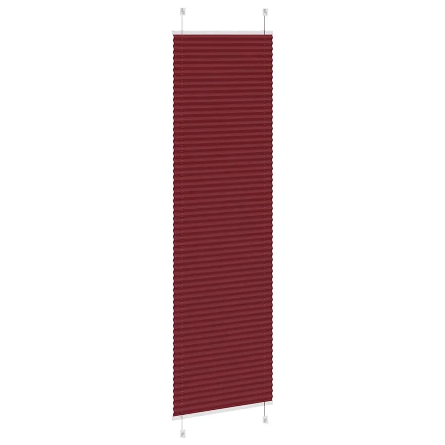 Store plissé rouge bordeaux 60x200 cm largeur du tissu 59,4 cm - 4