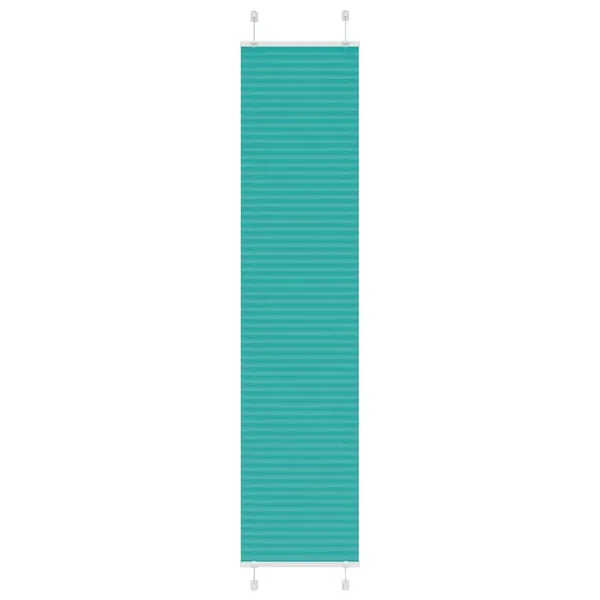 Store plissé vert pétrole 40x200 cm largeur du tissu 39,4 cm