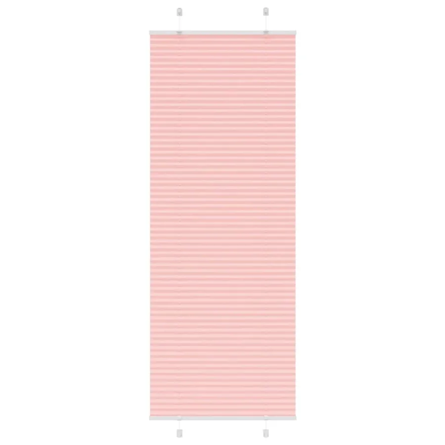 Store plissé rose 70x200 cm largeur du tissu 69,4 cm polyester