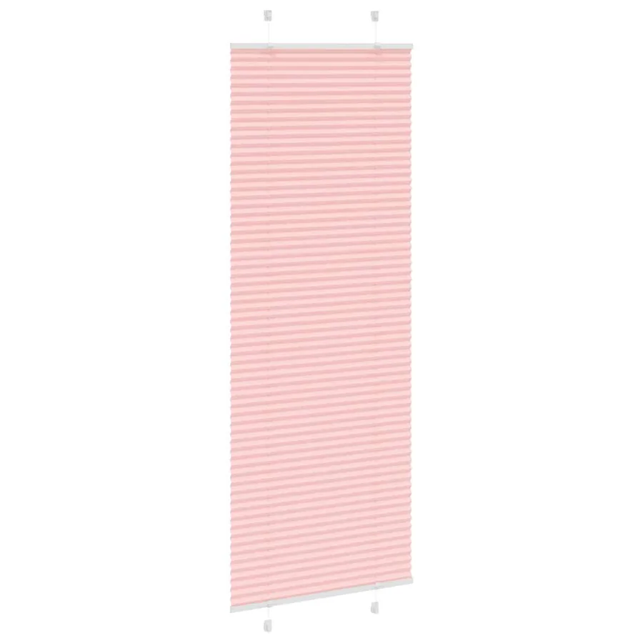 Store plissé rose 70x200 cm largeur du tissu 69,4 cm polyester - 3