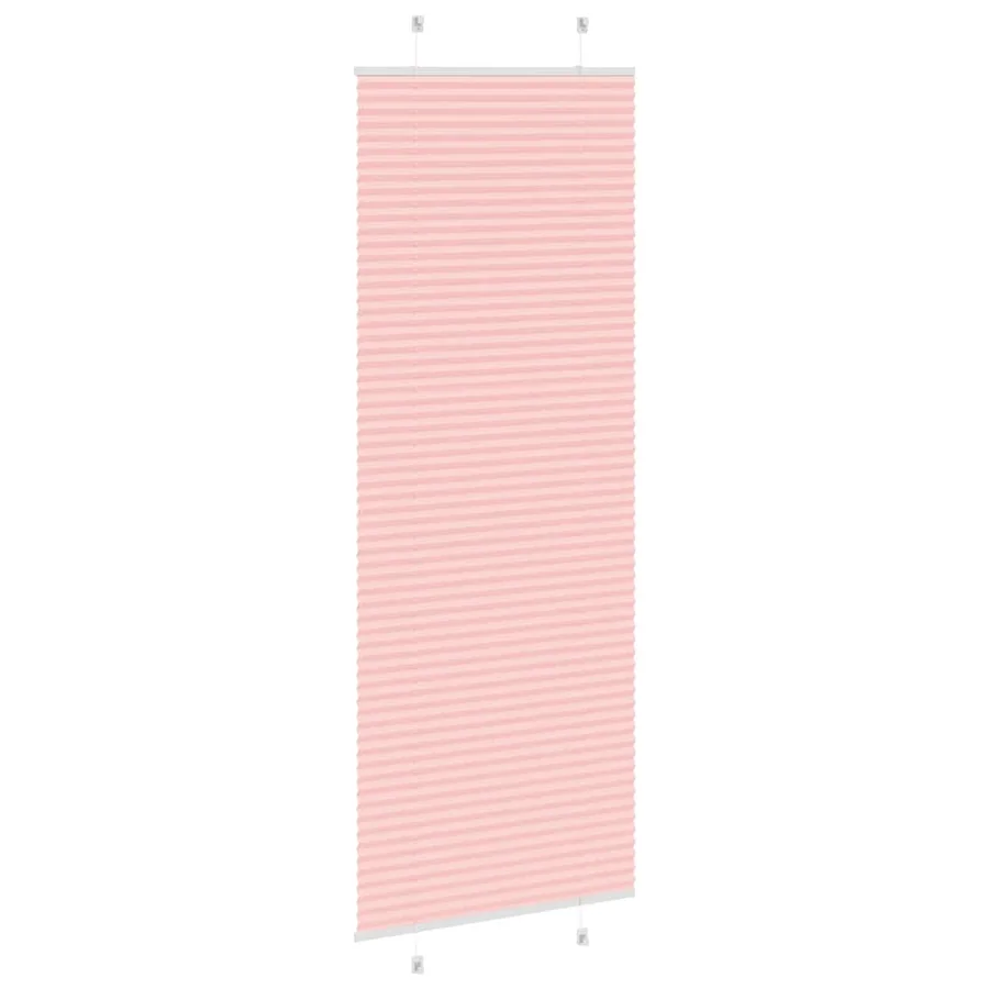 Store plissé rose 70x200 cm largeur du tissu 69,4 cm polyester - 4