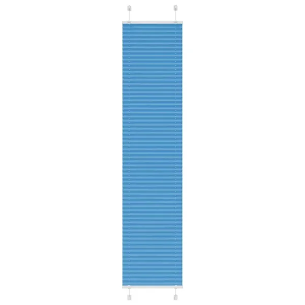 Store plissé bleu 40x200 cm largeur du tissu 39,4 cm polyester