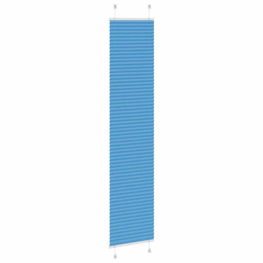 Store plissé bleu 40x200 cm largeur du tissu 39,4 cm polyester - 4