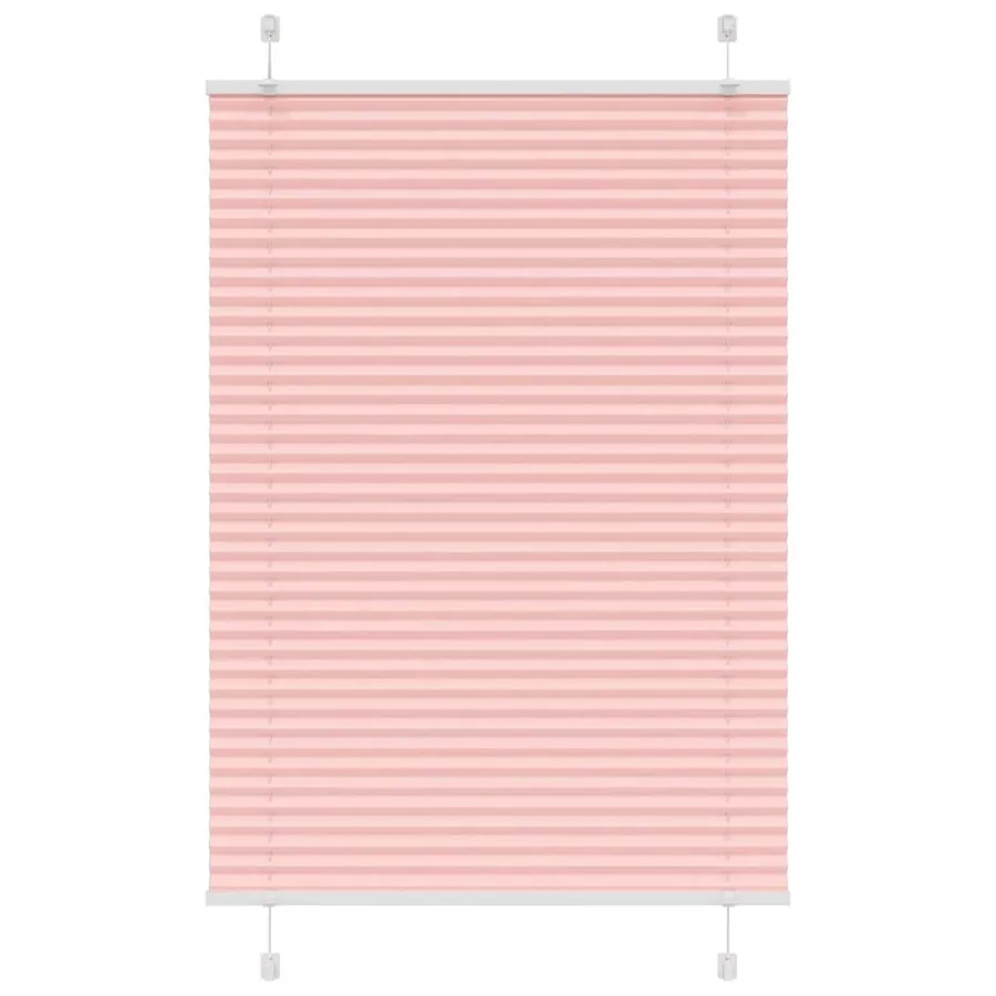 Store plissé rose 95x150 cm largeur du tissu 94,4 cm polyester