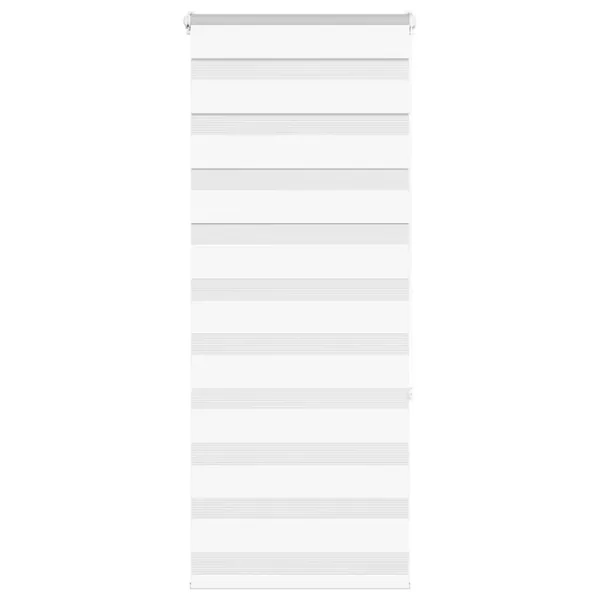 Store zèbre blanc 65x150 cm largeur du tissu 60,9 cm polyester