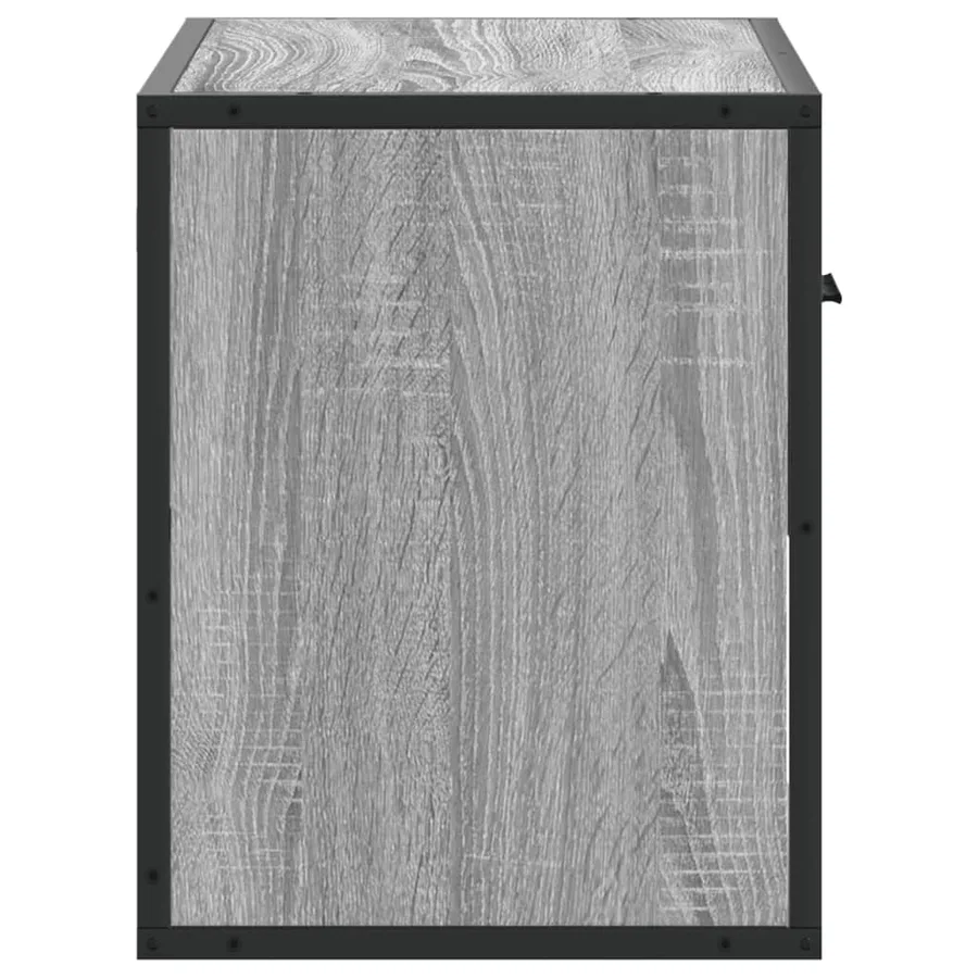 Meuble TV sonoma gris 60x31x39,5 cm bois d'ingénierie et métal - 5