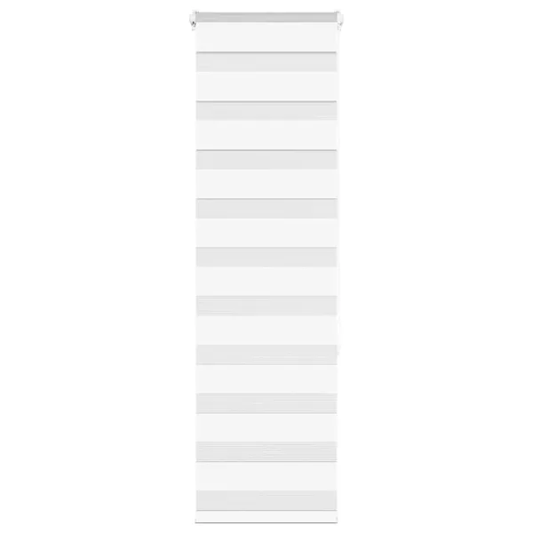 Store zèbre blanc 40x150 cm largeur du tissu 35,9 cm polyester