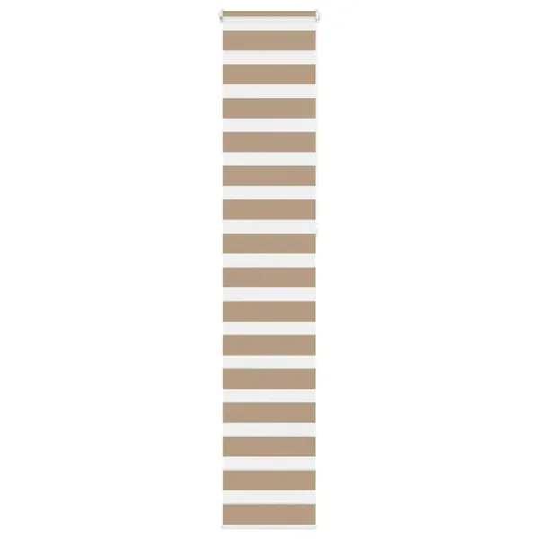 Store zèbre marron sable largeur du tissu 45,9 cm polyester