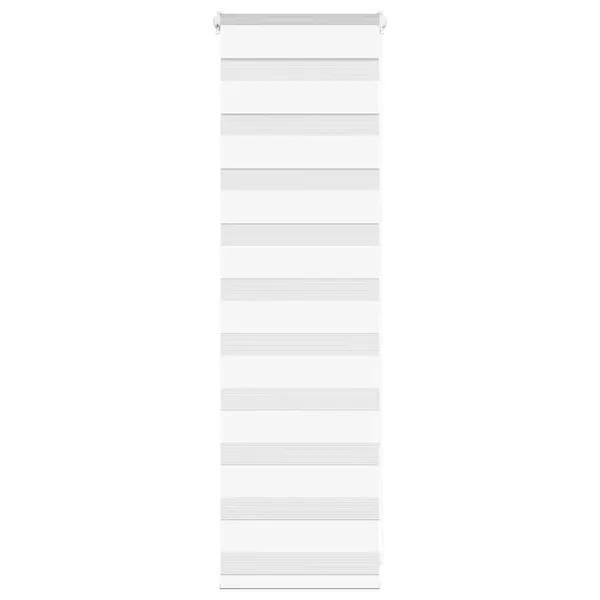 Store zèbre blanc 40x100 cm largeur du tissu 35,9 cm polyester