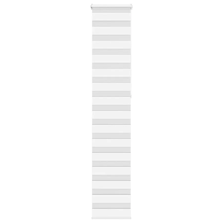 Store zèbre blanc 40x230 cm largeur du tissu 35,9 cm polyester