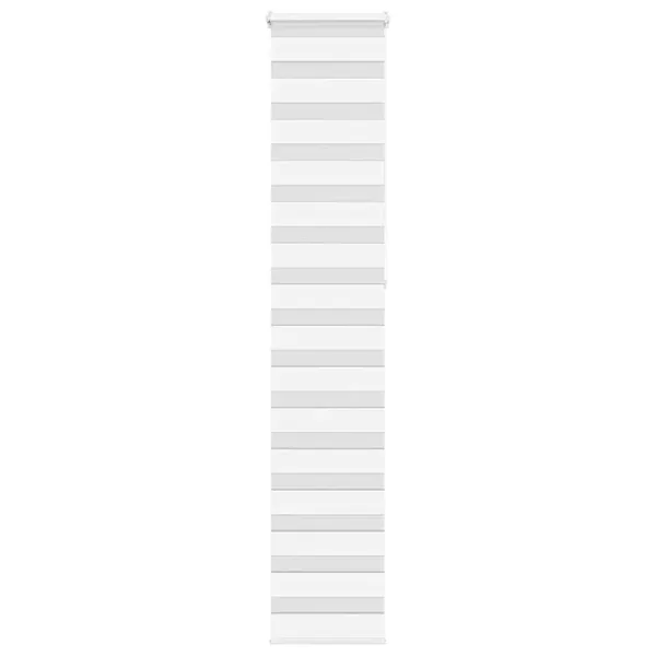 Store zèbre blanc 40x230 cm largeur du tissu 35,9 cm polyester