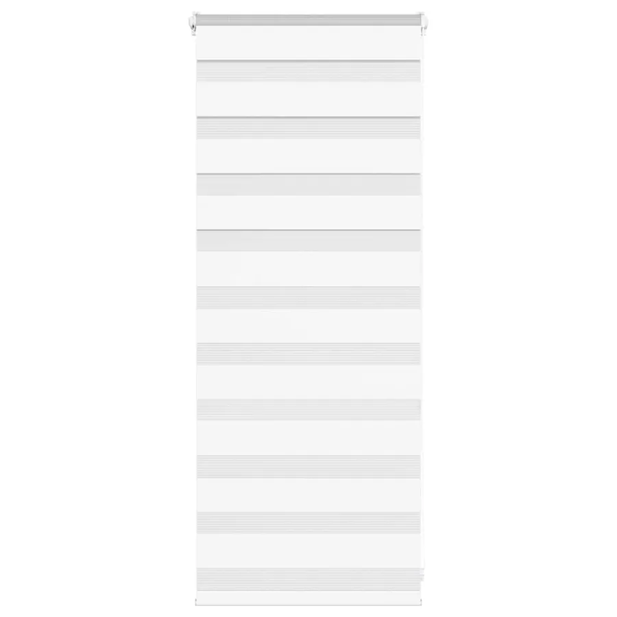 Store zèbre blanc 55x100 cm largeur du tissu 50,9 cm polyester