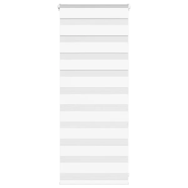 Store zèbre blanc 55x100 cm largeur du tissu 50,9 cm polyester