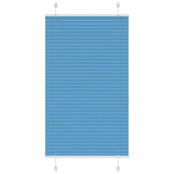 Store plissé bleu 70x100 cm largeur du tissu 69,4 cm polyester