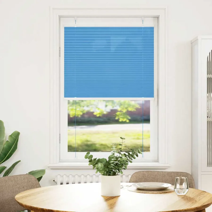Store plissé bleu 70x100 cm largeur du tissu 69,4 cm polyester - 2