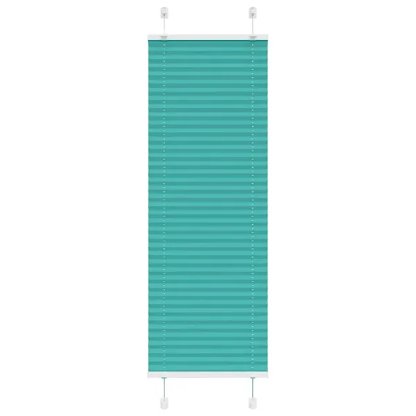 Store plissé vert pétrole 45x100 cm largeur du tissu 44,4 cm