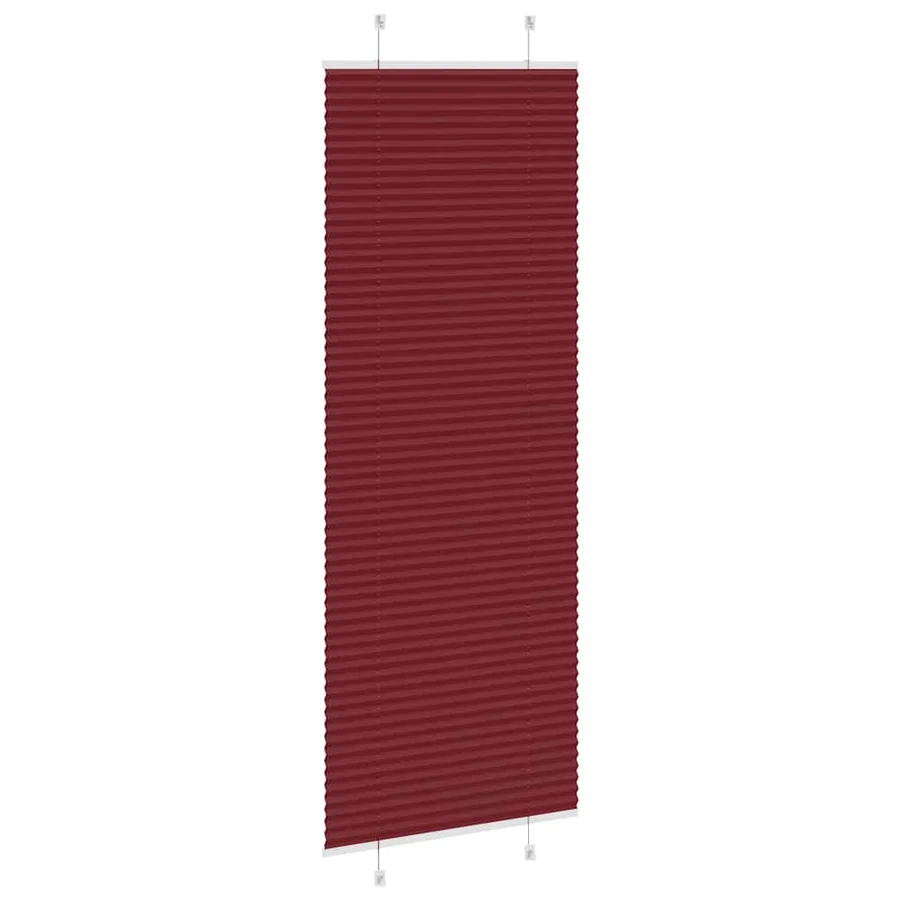 Store plissé rouge bordeaux 70x200 cm largeur du tissu 69,4 cm - 4