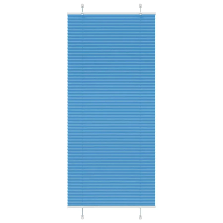Store plissé bleu 90x200 cm largeur du tissu 89,4 cm polyester