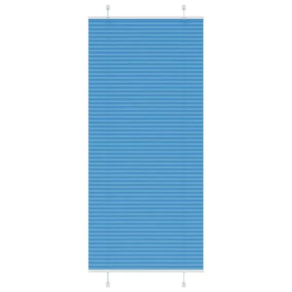 Store plissé bleu 90x200 cm largeur du tissu 89,4 cm polyester