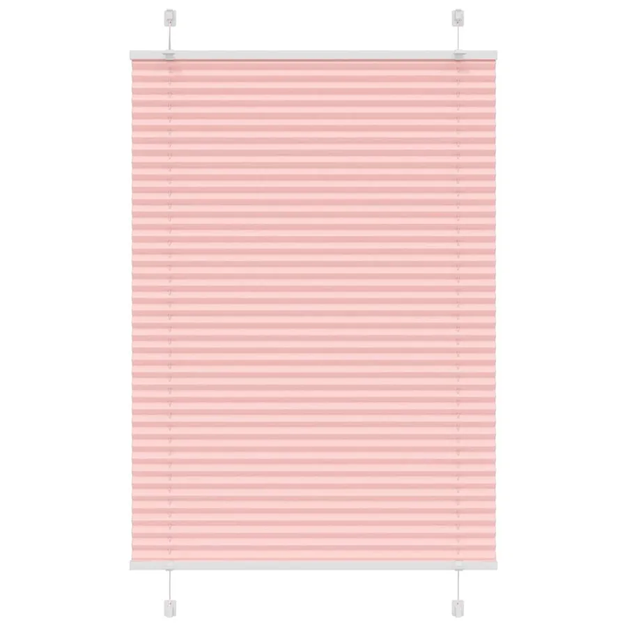 Store plissé rose 85x100 cm largeur du tissu 84,4 cm polyester