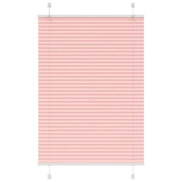 Store plissé rose 85x100 cm largeur du tissu 84,4 cm polyester