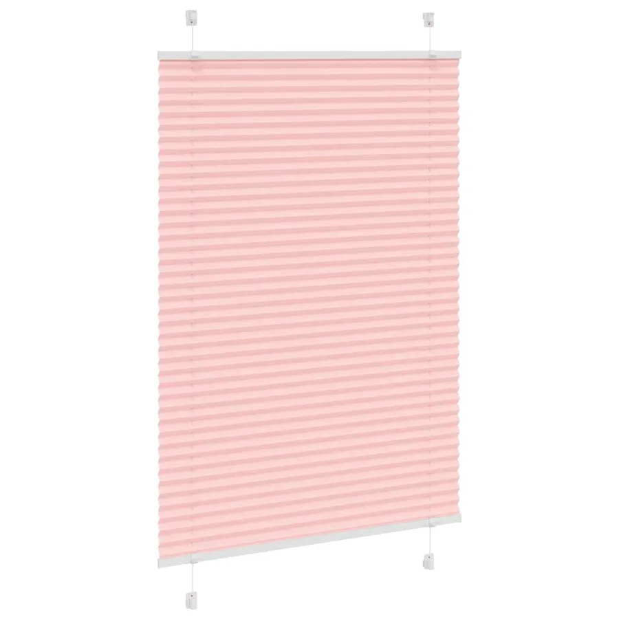 Store plissé rose 85x100 cm largeur du tissu 84,4 cm polyester - 3