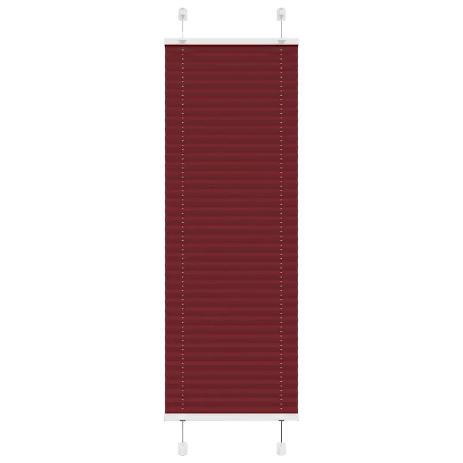 Store plissé rouge bordeaux 50x150 cm largeur du tissu 49,4 cm